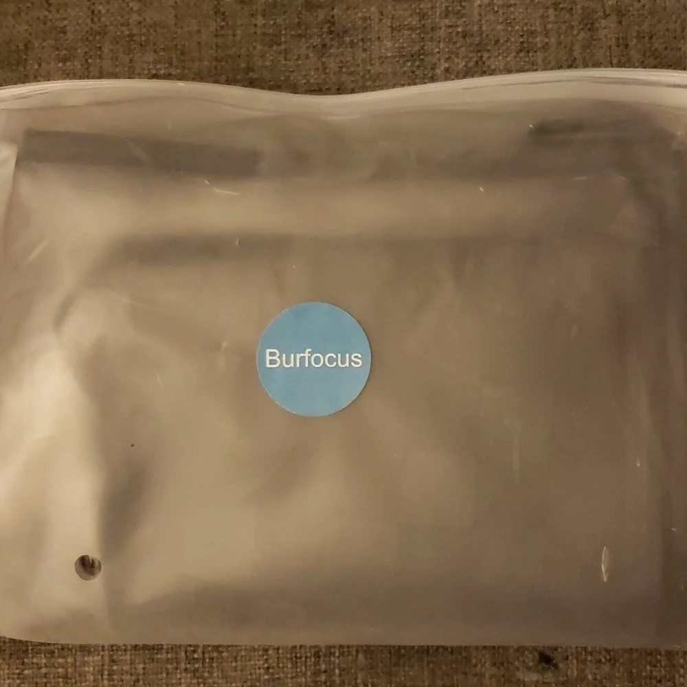 Burfocus Clear Toiletry Bag and Black Cosmetic Makeup Bag Set of 2